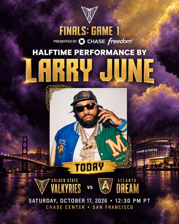 210 - Larry June Brings Bay Area Energy to Valkyries' WNBA Finals Halftime