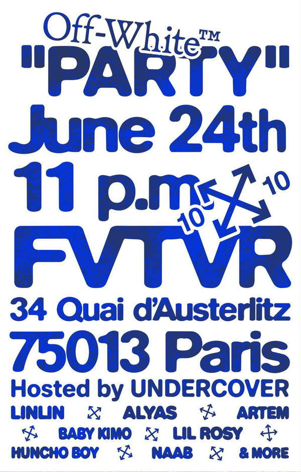 074 - Off-White™ "PARTY" bei FVTVR, Paris