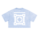 Washed Loose Fit Cropped Crewneck T-shirt