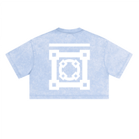 Washed Loose Fit Cropped Crewneck T-shirt