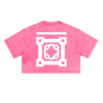 Washed Loose Fit Cropped Crewneck T-shirt