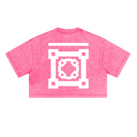 Washed Loose Fit Cropped Crewneck T-shirt