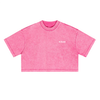 Washed Loose Fit Cropped Crewneck T-shirt