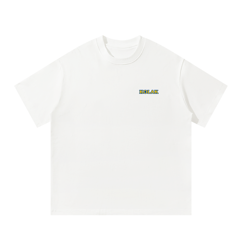 Logo Startup Oversized Tee — White