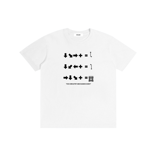 The Cirkuitry Mechaniks Sheet Tee — White
