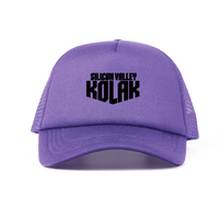 Kourt Logo Foam Trucker Hat — Purple